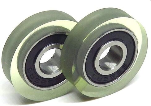 5pcs Polyurethane Coated Roller with 696RS Bearing 6x20x5mm Plastics Wheel Deep Groove Bearing Pulleys in Saudi Arabia