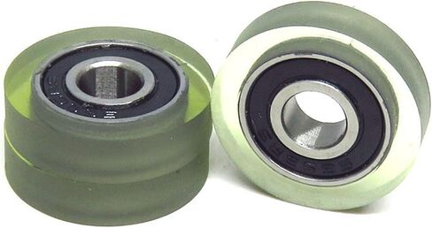 5pcs Polyurethane Coated Roller with 696RS Bearing 6x20x5mm Plastics Wheel Deep Groove Bearing Pulleys in Saudi Arabia