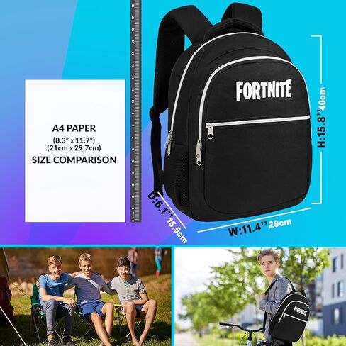 حقيبة الظهر Fortnite for Kids Teens School Bookbag Bag Bag Rucksack لقضاء العطلات الرياضية للأطفال (أصفر) in Saudi Arabia