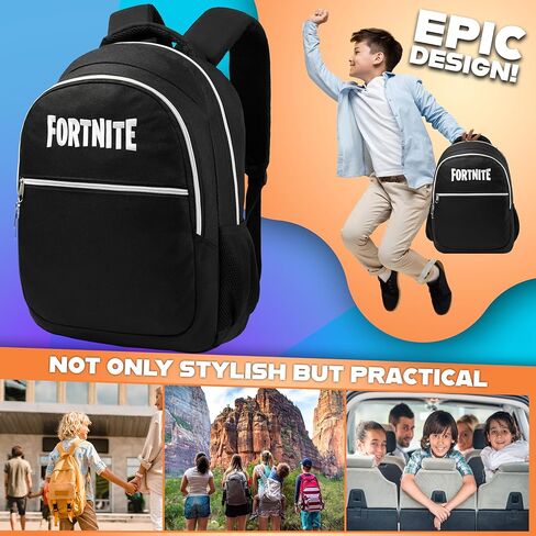 حقيبة الظهر Fortnite for Kids Teens School Bookbag Bag Bag Rucksack لقضاء العطلات الرياضية للأطفال (أصفر) in Saudi Arabia
