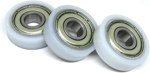 10pcs 8 * 26 * 8mm Embedded 608zz Bearing 26mm Wrapped Rubber Pulleys POM/Nylon Deep Groove Bearing Pulleys in Saudi Arabia