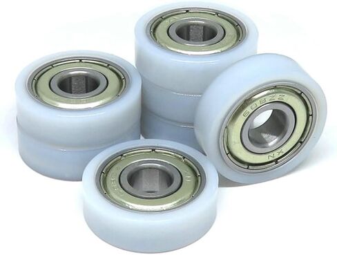 10pcs 8 * 26 * 8mm Embedded 608zz Bearing 26mm Wrapped Rubber Pulleys POM/Nylon Deep Groove Bearing Pulleys in Saudi Arabia