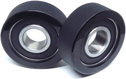 2pcs OD 43 مم 6202RS 15x43x15 يوريتان مطاطية ناعمة مغطاة العجلة بكرات عميق محمل بكرات in Saudi Arabia