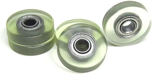 5pcs Miniature Poly Urethane Coated Roller with 683ZZ Bearing 3x12x3mm PU Covered Deep Groove Bearing Pulleys in Saudi Arabia