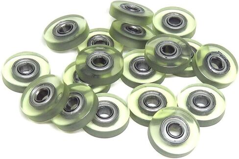 5pcs Miniature Poly Urethane Coated Roller with 683ZZ Bearing 3x12x3mm PU Covered Deep Groove Bearing Pulleys in Saudi Arabia