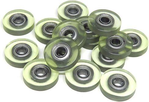 5pcs Miniature Poly Urethane Coated Roller with 683ZZ Bearing 3x12x3mm PU Covered Deep Groove Bearing Pulleys in Saudi Arabia