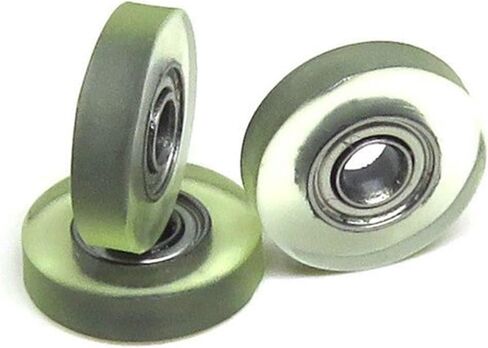 5pcs Miniature Poly Urethane Coated Roller with 683ZZ Bearing 3x12x3mm PU Covered Deep Groove Bearing Pulleys in Saudi Arabia