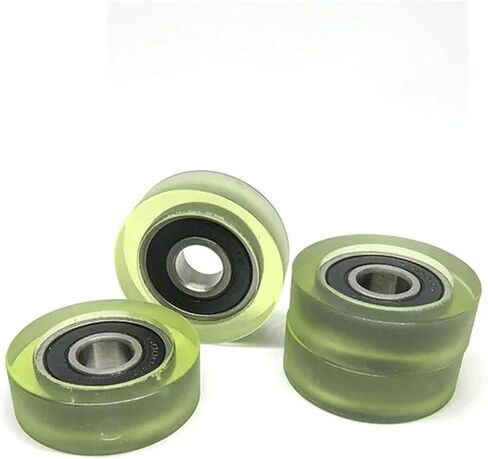 5pcs بكرة مطاطية 10 * 35 * 11 PU polyurethane النقل الحزام الدوارة الدوارة PU600035-11 in Saudi Arabia