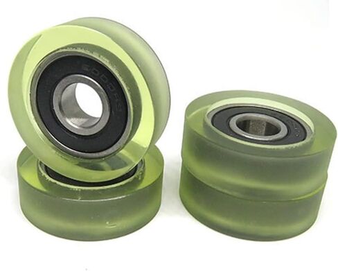 5pcs بكرة مطاطية 10 * 35 * 11 PU polyurethane النقل الحزام الدوارة الدوارة PU600035-11 in Saudi Arabia