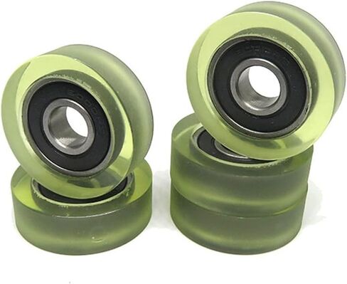 5pcs بكرة مطاطية 10 * 35 * 11 PU polyurethane النقل الحزام الدوارة الدوارة PU600035-11 in Saudi Arabia