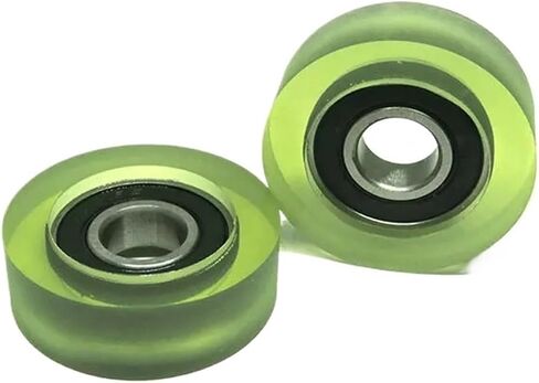 5pcs Polyurethane Silent Guide Pulley PU600140-13 Soft Rubber Roller 12 * 40 * 13 Plastic Bearing 40mm in Saudi Arabia