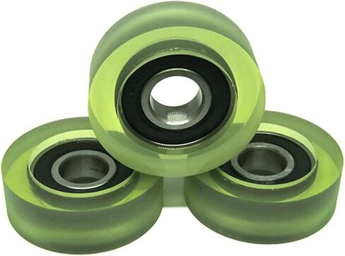 5pcs Polyurethane Silent Guide Pulley PU600140-13 Soft Rubber Roller 12 * 40 * 13 Plastic Bearing 40mm in Saudi Arabia