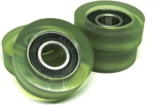 5pcs Polyurethane Silent Guide Pulley PU600140-13 Soft Rubber Roller 12 * 40 * 13 Plastic Bearing 40mm in Saudi Arabia