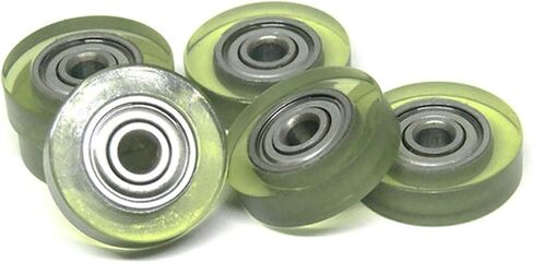 4pcs PU Wheel with 623ZZ Bearing 3x15x4 Mm Polyurethane Forming Wheels Rubber Covered Pulleys in Saudi Arabia