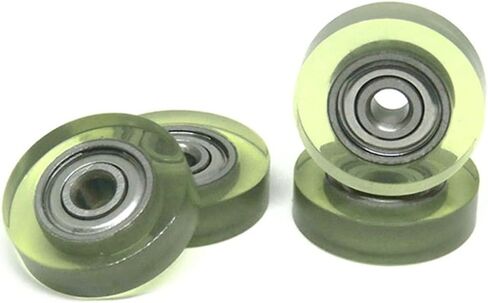 4pcs PU Wheel with 623ZZ Bearing 3x15x4 Mm Polyurethane Forming Wheels Rubber Covered Pulleys in Saudi Arabia