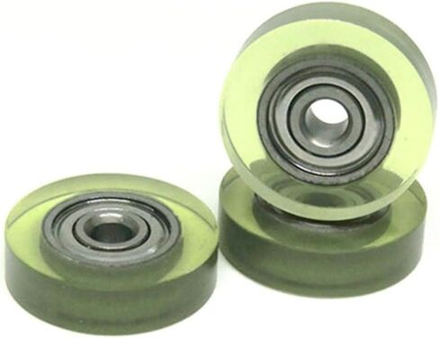 4pcs PU Wheel with 623ZZ Bearing 3x15x4 Mm Polyurethane Forming Wheels Rubber Covered Pulleys in Saudi Arabia