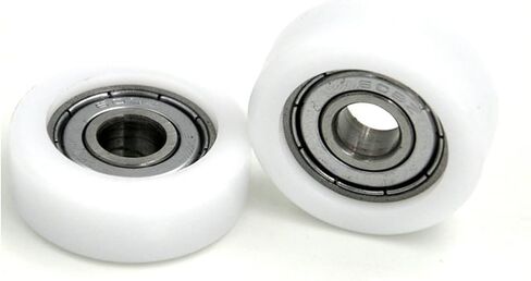 2/5PCS POM Covered Bearing Pulley 6000Z 10x32x10mm Office Furniture Tools Drawer Plastic Deep Groove Bearing Pulleys(5Pcs) in Saudi Arabia