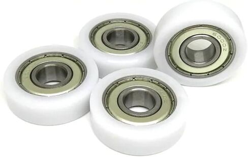 2/5PCS POM Covered Bearing Pulley 6000Z 10x32x10mm Office Furniture Tools Drawer Plastic Deep Groove Bearing Pulleys(5Pcs) in Saudi Arabia