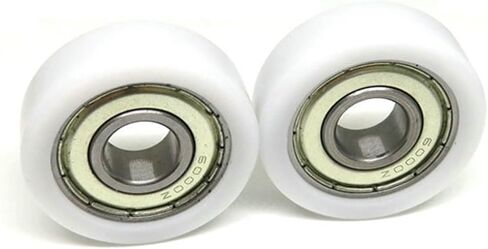 2/5PCS POM Covered Bearing Pulley 6000Z 10x32x10mm Office Furniture Tools Drawer Plastic Deep Groove Bearing Pulleys(5Pcs) in Saudi Arabia
