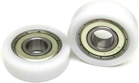 2/5PCS POM Covered Bearing Pulley 6000Z 10x32x10mm Office Furniture Tools Drawer Plastic Deep Groove Bearing Pulleys(5Pcs) in Saudi Arabia