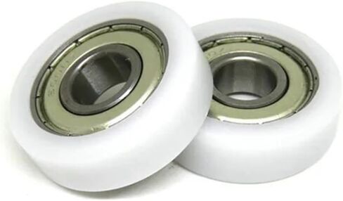 2/5PCS POM Covered Bearing Pulley 6000Z 10x32x10mm Office Furniture Tools Drawer Plastic Deep Groove Bearing Pulleys(5Pcs) in Saudi Arabia