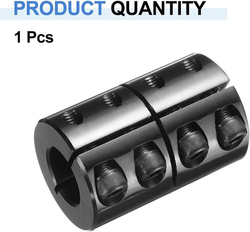 اقتران عمود UXCELL ، 1/2 "إلى 1/2" ، 1-1/8 "OD ، 1-3/4" الطول ، مقترن من مقسم واحد متصل من أكسيد الأسود مع #8-32 x 1/2 in Saudi Arabia