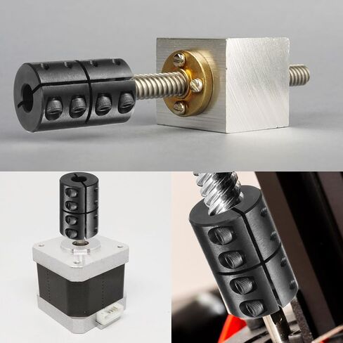 اقتران عمود UXCELL ، 1/2 "إلى 1/2" ، 1-1/8 "OD ، 1-3/4" الطول ، مقترن من مقسم واحد متصل من أكسيد الأسود مع #8-32 x 1/2 in Saudi Arabia