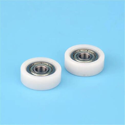 20pcs Plastic Coated Bearing 5 * 19 * 7mm 605ZZ POM Deep Groove Bearing Pulleys(100pcs) in Saudi Arabia