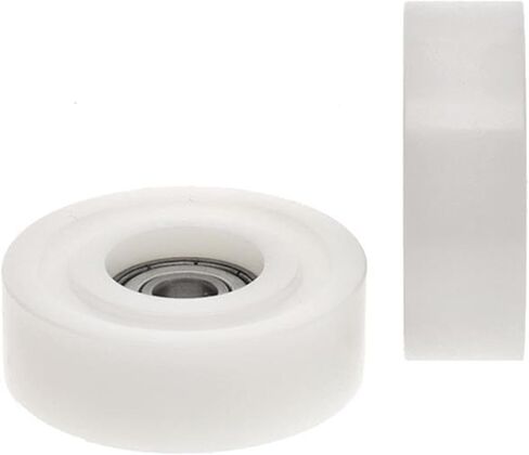 4pcs/20pcs 8 * 48 * 16mm 608ZZ POM Plastic Deep Groove Bearing Pulleys Guide Wheel Low Noise(20pcs) in Saudi Arabia
