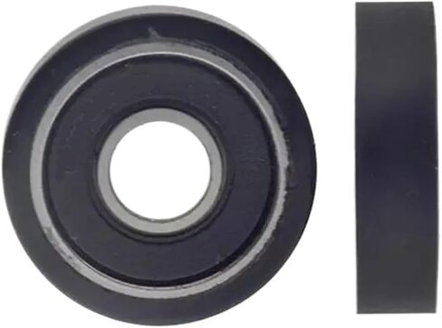 10pcs/50pcs Polyurethane PU Ddeep Groove Bearing Pulleys Low Noise Roller Bearing Friction Pulley 8x26x7mm 608RS(10pcs) in Saudi Arabia