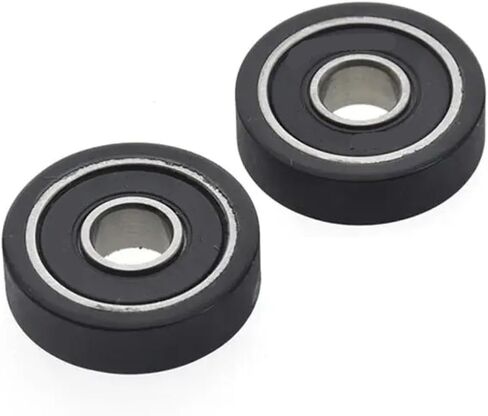 10pcs/50pcs Polyurethane PU Ddeep Groove Bearing Pulleys Low Noise Roller Bearing Friction Pulley 8x26x7mm 608RS(10pcs) in Saudi Arabia