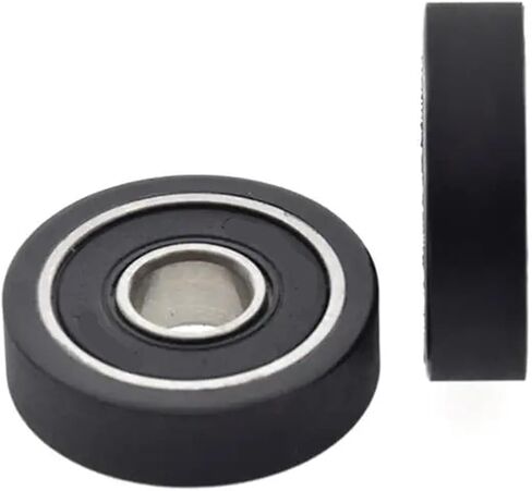 10pcs/50pcs Polyurethane PU Ddeep Groove Bearing Pulleys Low Noise Roller Bearing Friction Pulley 8x26x7mm 608RS(10pcs) in Saudi Arabia
