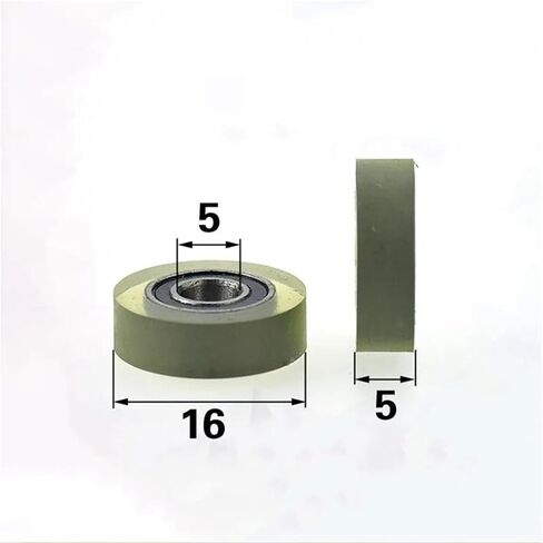 10pcs/50pcs 5 * 16 * 5mm Polyurethane PU 685-2RS Low Noise Deep Groove Bearing Pulleys Friction Pulley(50pcs) in Saudi Arabia