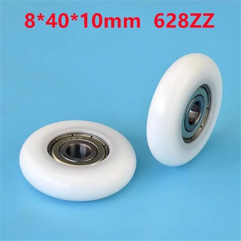 20pcs Plastic Deep Groode Bempleys 8 * 40 * 10mm 628zz Pulley Pom Shell دليل العجلات العجلة in Saudi Arabia