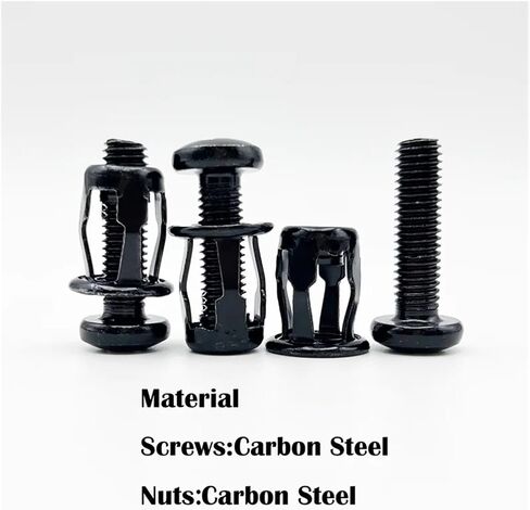 Petal Shape Metal Rivet Nut Expansion Clamp(Cross Head (Black),M6x20(10Pcs)) in Saudi Arabia