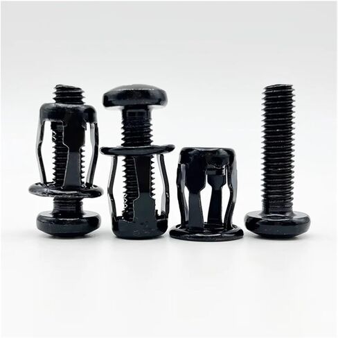 Petal Shape Metal Rivet Nut Expansion Clamp(Cross Head (Black),M6x20(10Pcs)) in Saudi Arabia