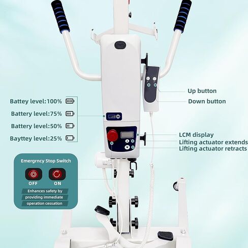 كرسي رفع المريض الكهربائي ث/كومود الرافعة 500 رطل نقل الجسم رفع لمرضى الشلل الكامل/الجزئي 8000n رفع كهربائي قوي للمنزل والمستشفى in Kuwait