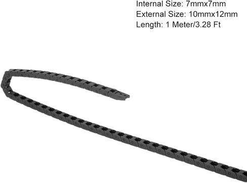 R15 7x7mm L1M نوع حاملة كبل سحب سلسلة السحب مع موصلات نهائية لأدوات جهاز التوجيه CNC الكهربائية in Saudi Arabia