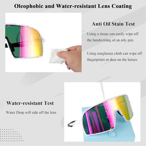 نظارات ركوب الدراجات في UKOLY التي تعمل على صيد البيسبول في صيد الأسماك النظارات الشمسية للرجال ، ونظارات شمسية رياضية HD UV400COATING 650 in Kuwait