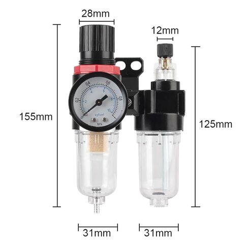 Oil Water Separation Meter AFC 2000 Air Compressor Air Treatment Unit Regulator Trap AFR 2000+AL 2000 G1/4" in Saudi Arabia