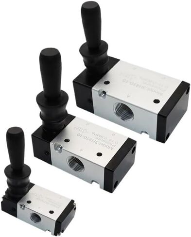 3/2 5/2 طريقة رافعة يدوية الهواء الهوائية تعمل بالسيطرة الدليل 2 5 5 PORT PUSH-PULL 3H210-08 3H310-10 3H410-15 (3H410-15 ، مع تركيب 12 مم) in Saudi Arabia