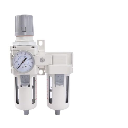 1/2" NPT Air Dryer System - Filter & Air Pressure Regulator, Water Trap Separator - Semi-Auto Drain, Poly Bowl in Saudi Arabia