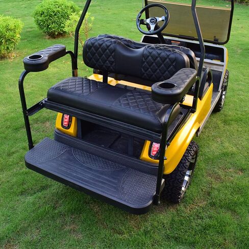Nokins Golf Cart Remrest مع حامل الكأس ، لا يوجد حفر مطلوب ، لسيارة Club/Ezgo/Yamaha ، مجموعة Armrest Cart Cart in Kuwait