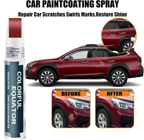 Crystal White Pearl(K1X) Touch Up Paint Compatible with SUBARU, Car Paint Pen Scratch Repair Two-In-One Touch Up Paint, Premium Car Scratch Remover for Deep Scratches in Saudi Arabia