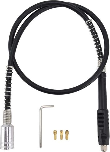 42in Electric Grinder Flexible Shaft, Tool Attachment with 3 Chucks, PVC Handle for Power Drill Precision Engraving in Saudi Arabia