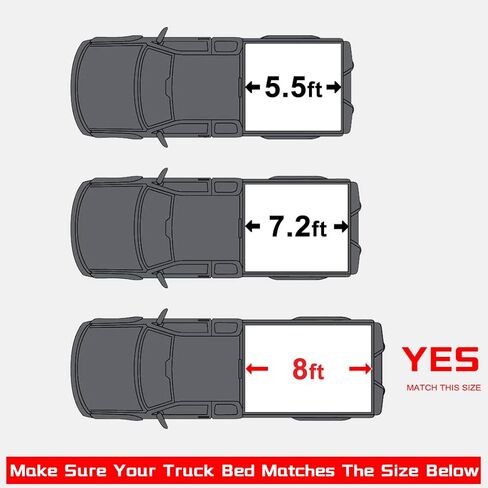 CCIYU TONNEAU COVER 6.5 قدم سرير لتشيفي سيلفرادو 1500 HD / 2500 HD 2001-2006 ، ل Chevy Silverado 3500 2001-2006 Roll Up Truck Cover Kit Soft Truck Bed Bed Bed Cover Tonneau in Saudi Arabia