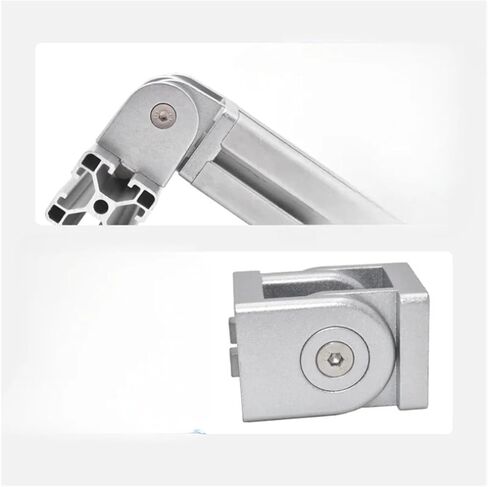 1pcs Zinc Alloy Flexible Hinge Pivot Joint Connector for Aluminum Extrusion Profile 24mm Glass Door Hinge Aluminum Profile Accessories in Kuwait
