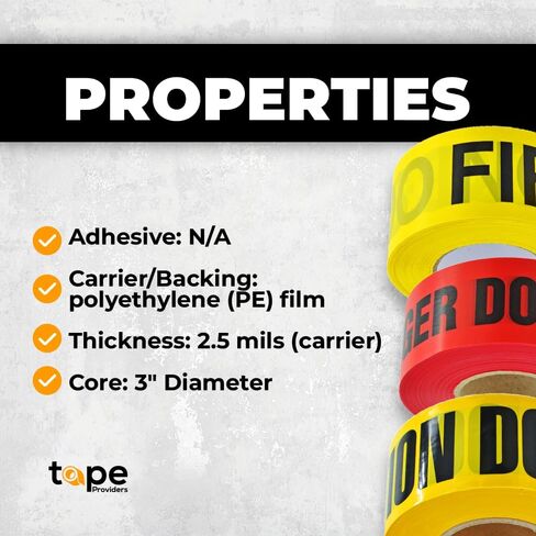 WOD BRC-RNP BARRICADE TAPERTING TABER-3 بوصات × 1000 قدم-الرؤية العالية اللون الأحمر الساطع للسلامة في مكان العمل ، وحدود وضع العلامات والمناطق الخطرة ، غير ملصقات وذات شاقة in Saudi Arabia