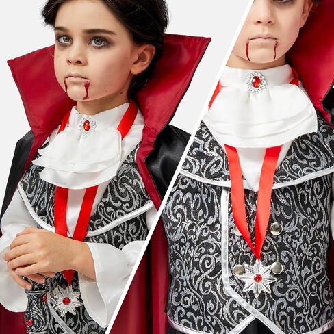 إبداعات Spooktacular Halloween القوطية مصاصي الدماء الأزياء Deluxe مجموعة للأولاد ، الأطفال في عيد الهالوين ، لباس ، لعب الأدوار in Kuwait