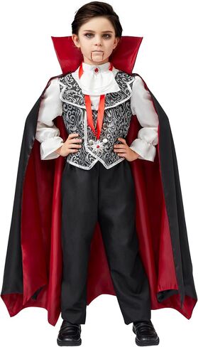 إبداعات Spooktacular Halloween القوطية مصاصي الدماء الأزياء Deluxe مجموعة للأولاد ، الأطفال في عيد الهالوين ، لباس ، لعب الأدوار in Kuwait